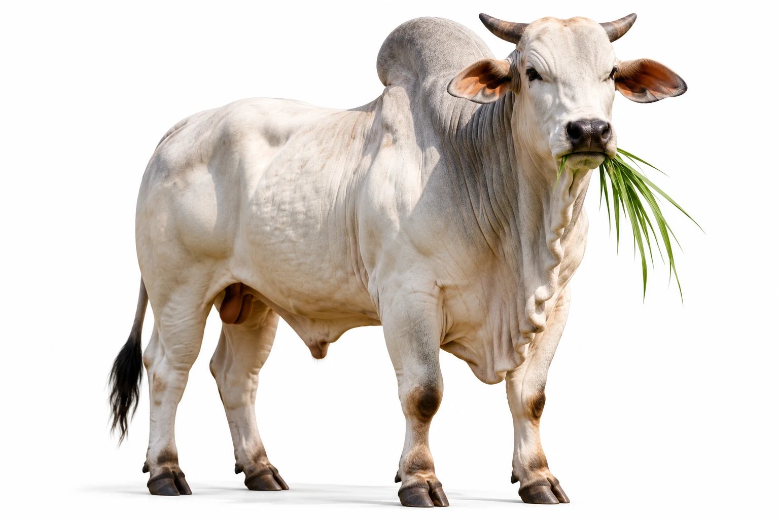 Gado Nelore se alimentando em pastagem de Dunamis